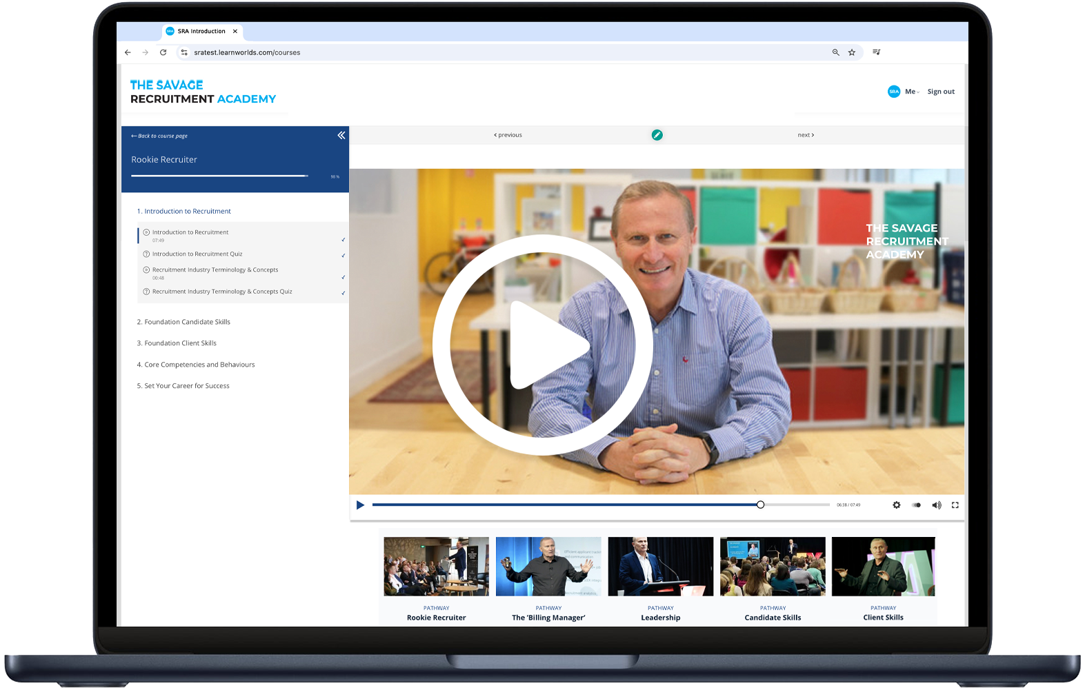 SRA Leaner - Recruitment Training On Demand